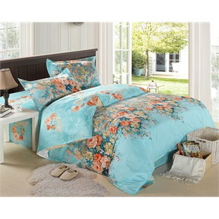 藝森家紡 全棉斜紋綠色環保印花四件套 愛麗絲怎么樣,好不好